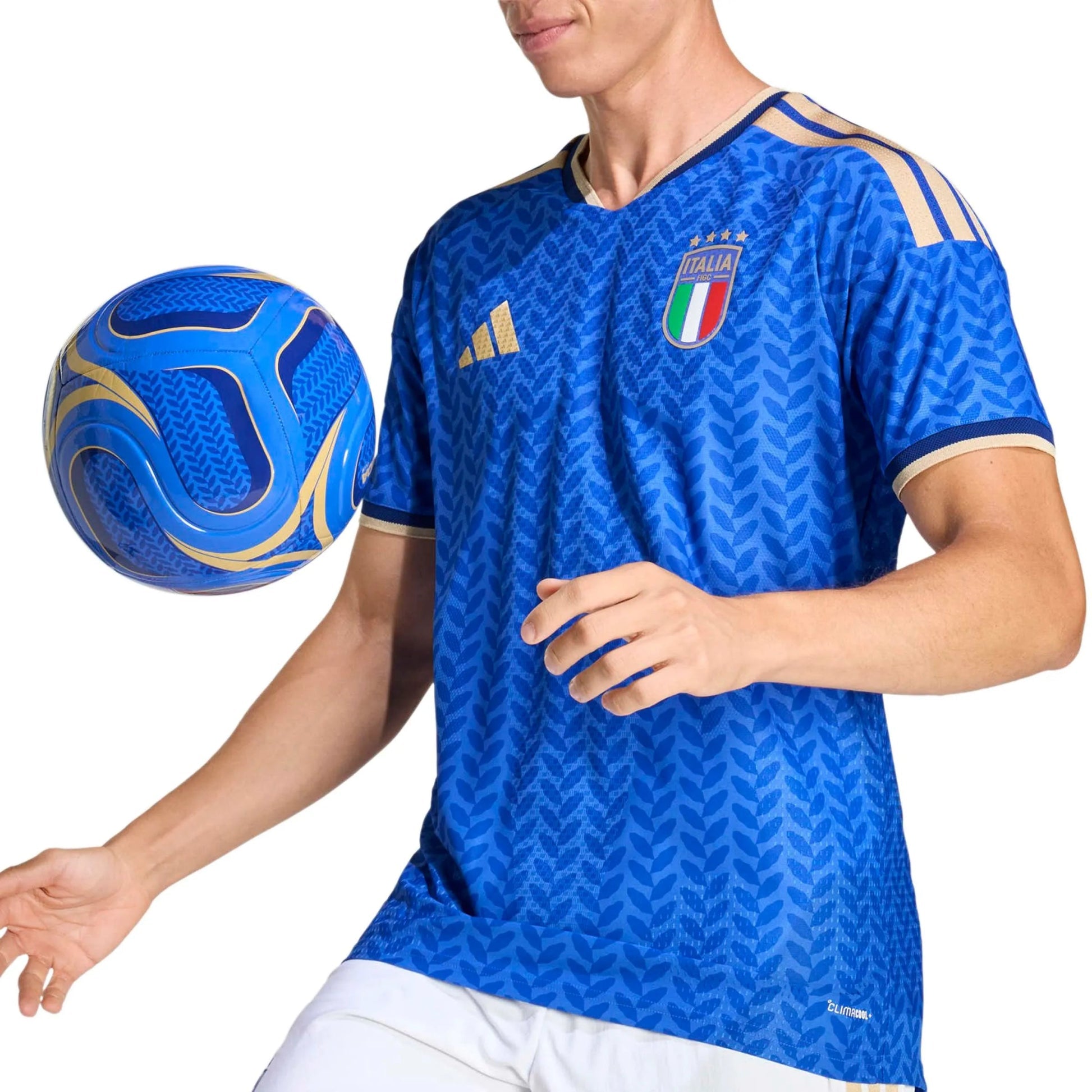 2026 Italy Men's Authentic Home Soccer Jersey Bold Blue - Adidas