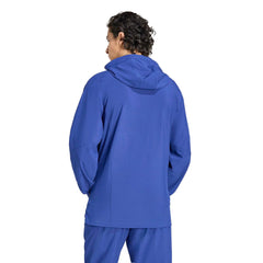 2026 Italy Men's Tiro Travel Full Zip Windbreaker Victory Blue - Adidas