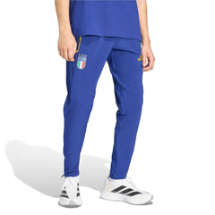 2026 Italy Men's Tiro Travel Pants Victory Blue - Adidas