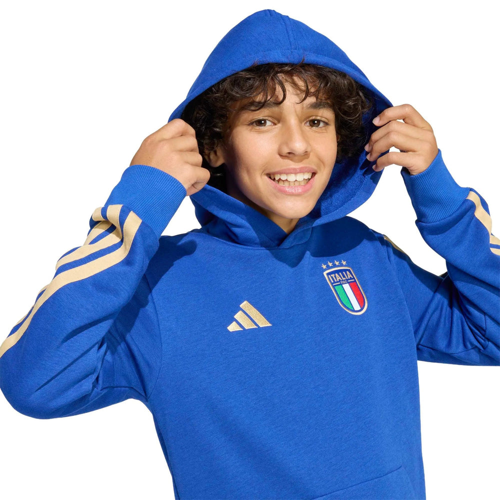 2026 Italy Youth DNA Hoodie Bold Blue - Adidas