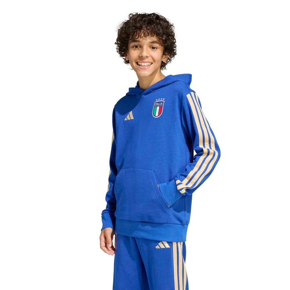 2026 Italy Youth DNA Hoodie Bold Blue - Adidas