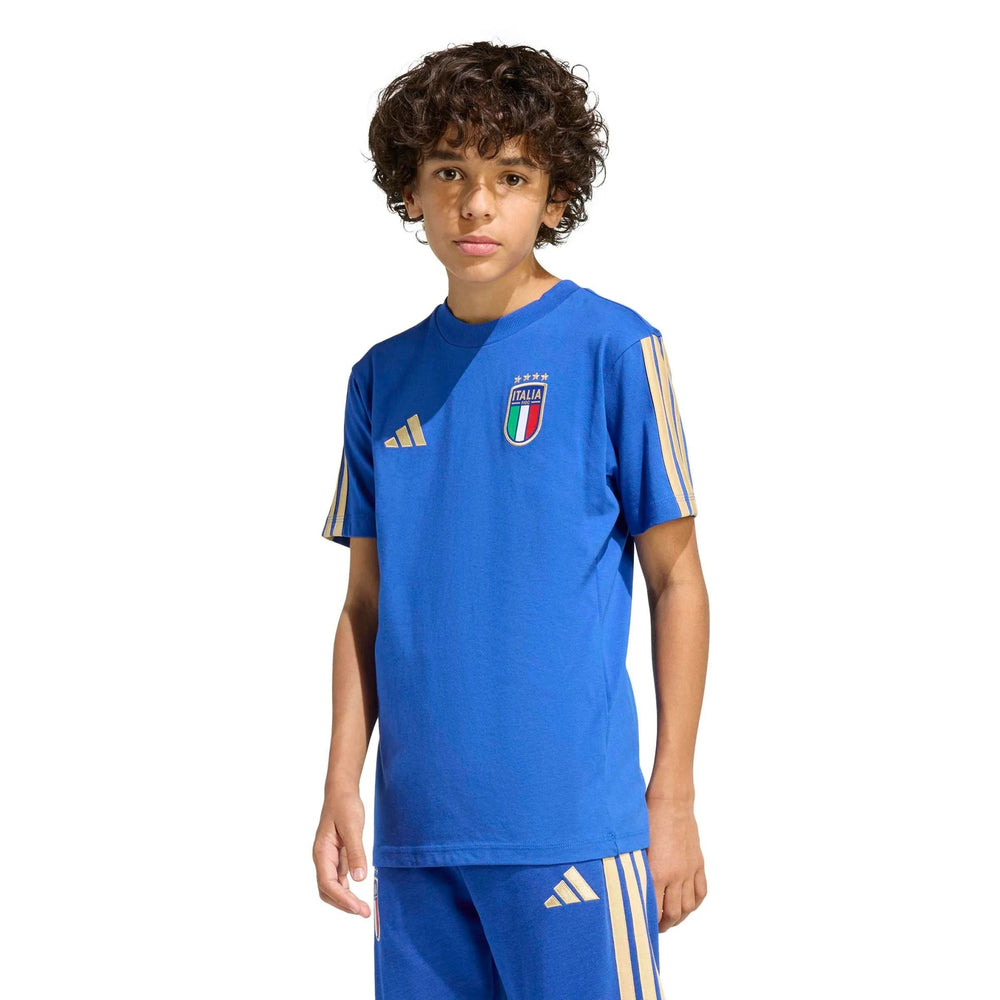 2026 Italy Youth DNA Tee Old Blue - Adidas