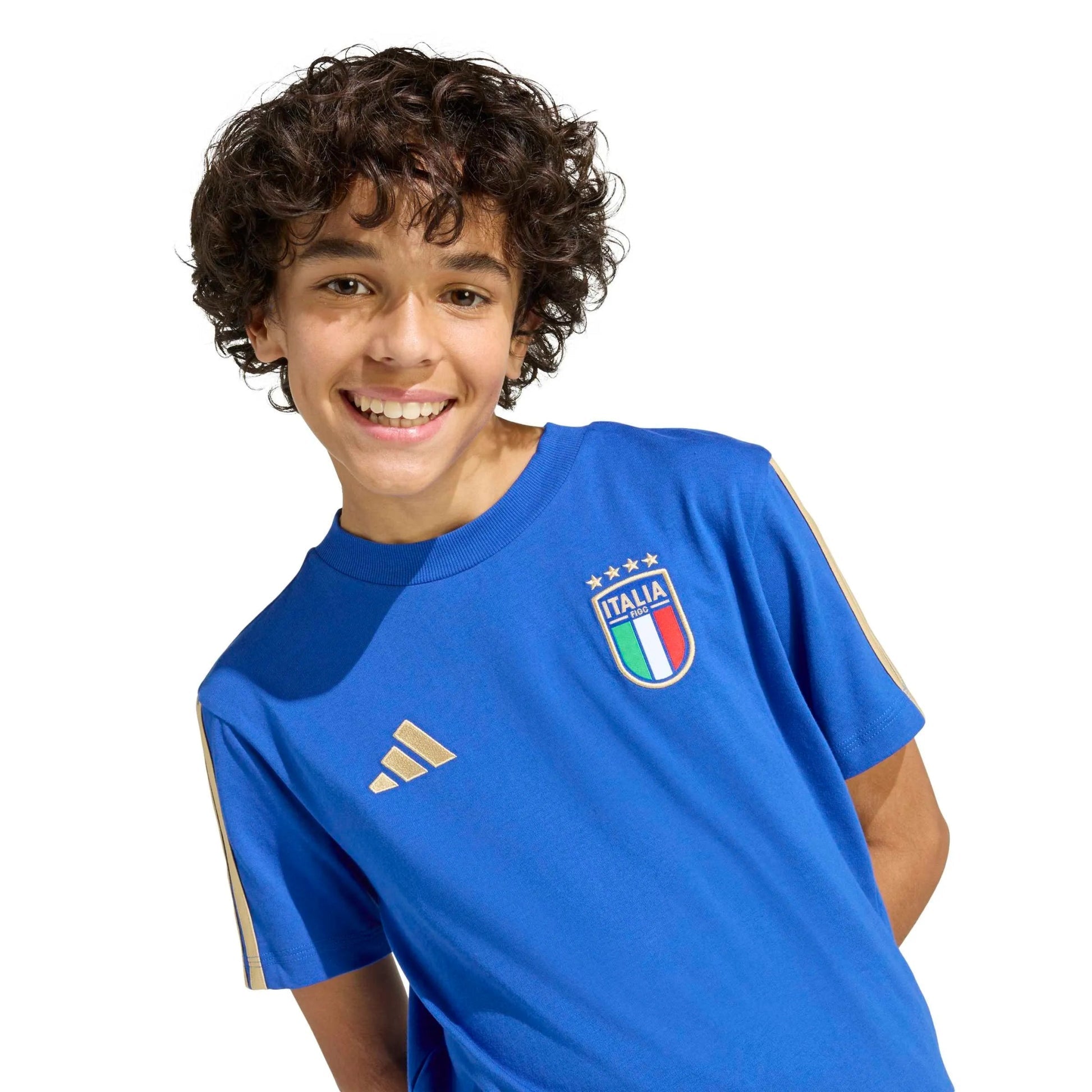 2026 Italy Youth DNA Tee Old Blue - Adidas