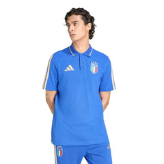 2026 Italy Men's DNA Polo Bold Blue - Adidas