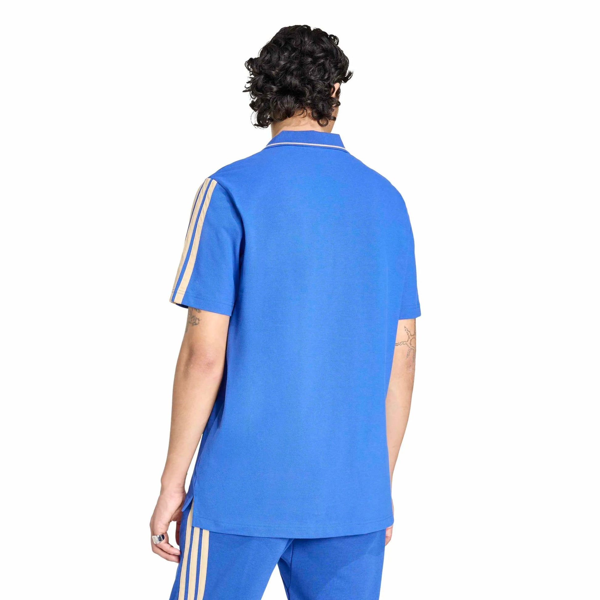 2026 Italy Men's DNA Polo Bold Blue - Adidas