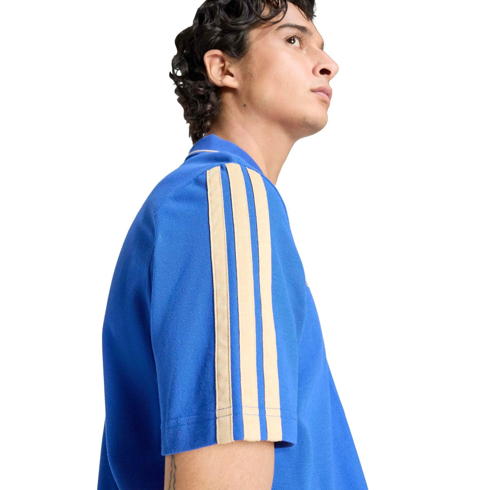 2026 Italy Men's DNA Polo Bold Blue - Adidas