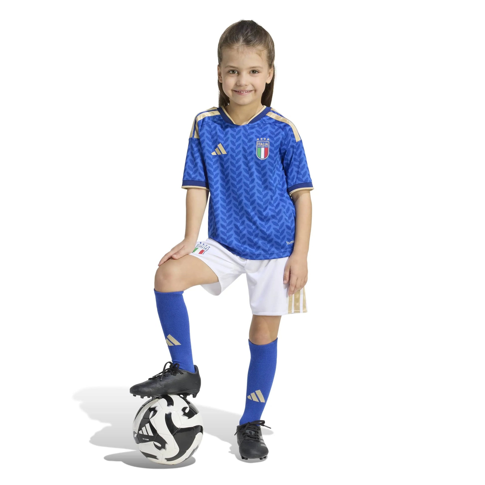 2026 Italy Kid's Home Mini Kit Bold Blue - Adidas