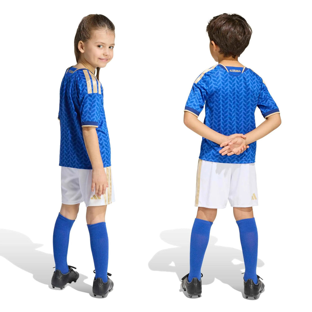 2026 Italy Kid's Home Mini Kit Bold Blue - Adidas
