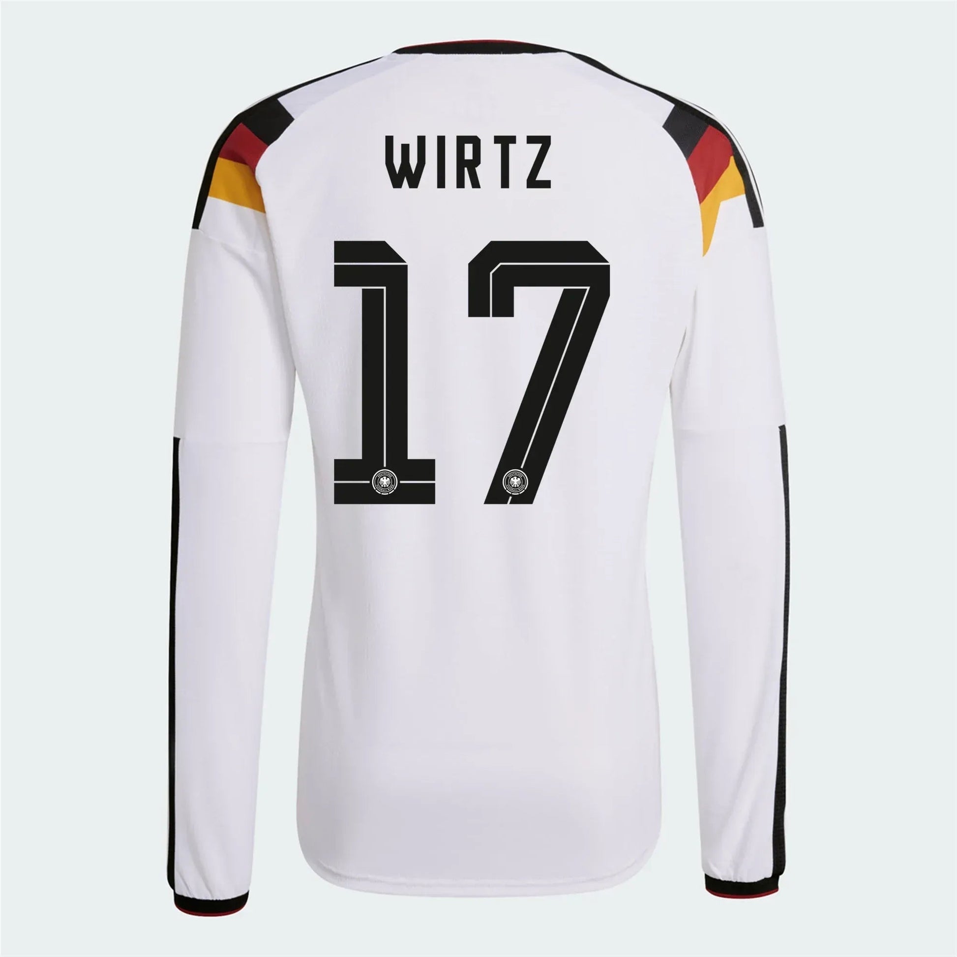 2026 Germany Men's Authentic Home Long-Sleeve Soccer Jersey White - Adidas