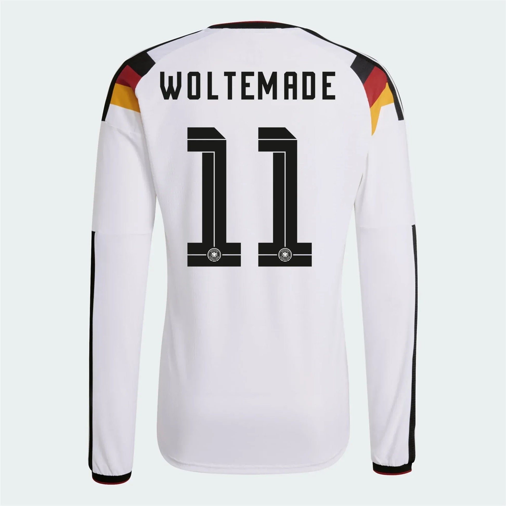 2026 Germany Men's Authentic Home Long-Sleeve Soccer Jersey White - Adidas