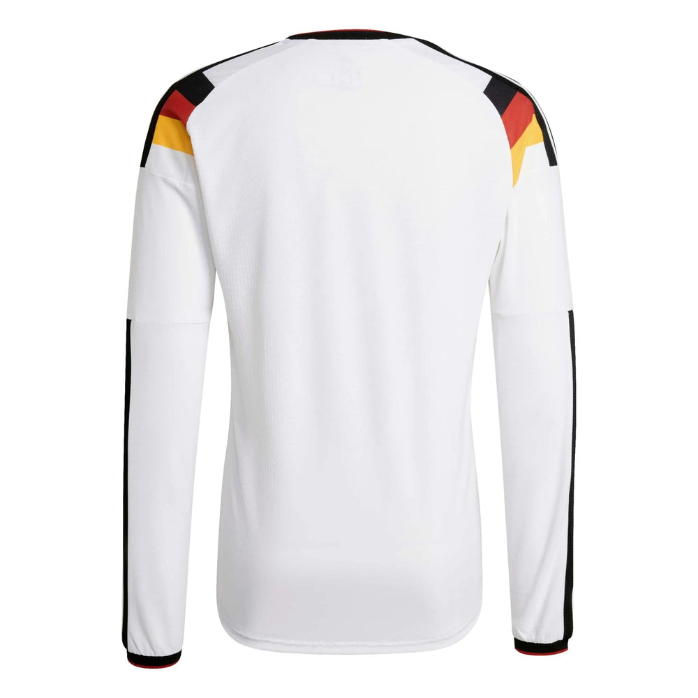 2026 Germany Men's Authentic Home Long-Sleeve Soccer Jersey White - Adidas