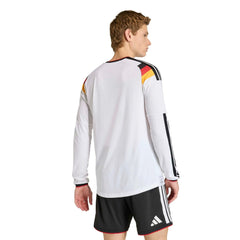 2026 Germany Men's Authentic Home Long-Sleeve Soccer Jersey White - Adidas