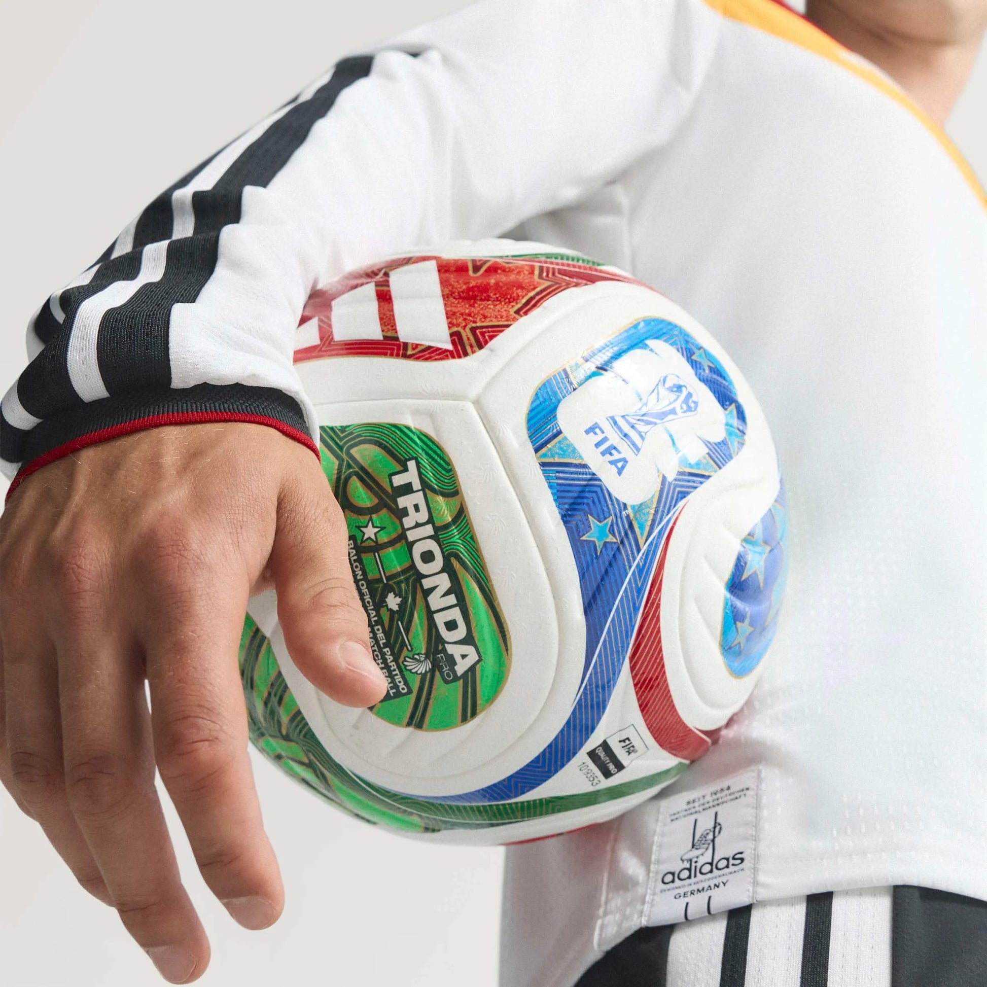 2026 Germany Men's Authentic Home Long-Sleeve Soccer Jersey White - Adidas