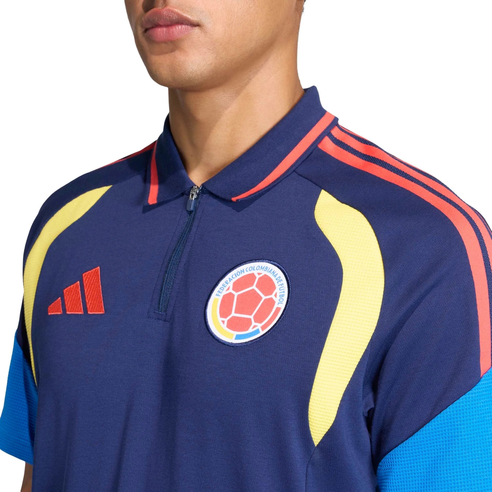 2026 Colombia Men's Polo Team Navy Blue 2 - Adidas