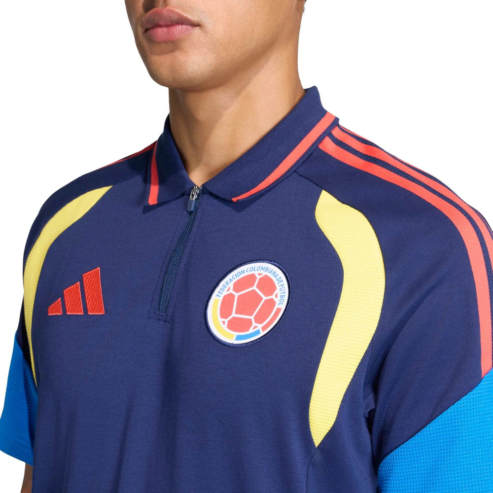 2026 Colombia Men's Polo Team Navy Blue 2 - Adidas