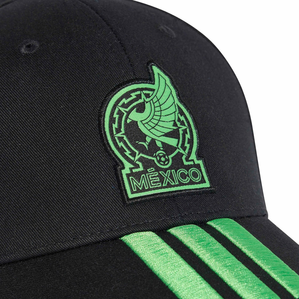 2026 Mexico Baseball Cap 3 Stripes Black / Semi Flash Green - Adidas