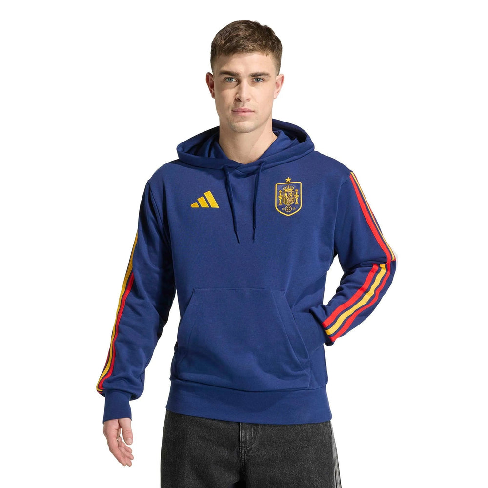 2026 Spain Men's DNA Hoodie Dark Blue - Adidas