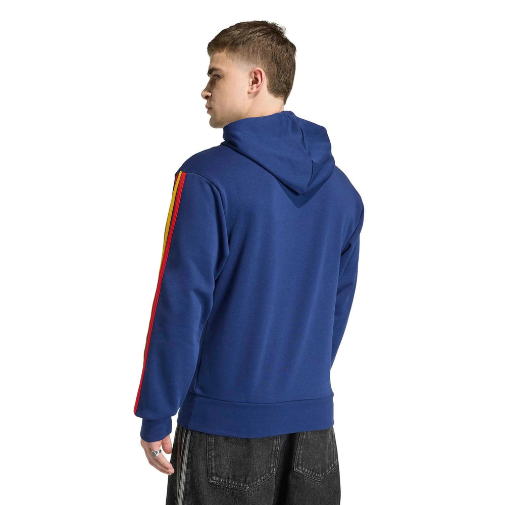 2026 Spain Men's DNA Hoodie Dark Blue - Adidas