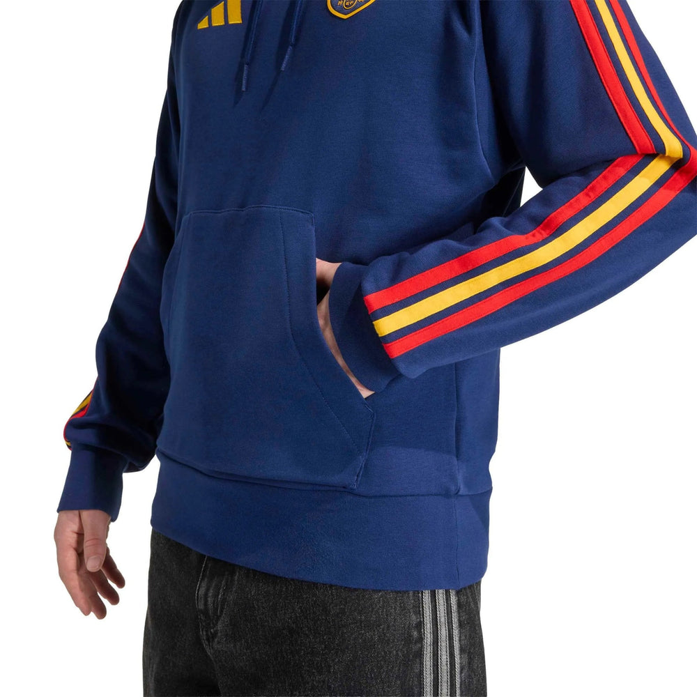 2026 Spain Men's DNA Hoodie Dark Blue - Adidas