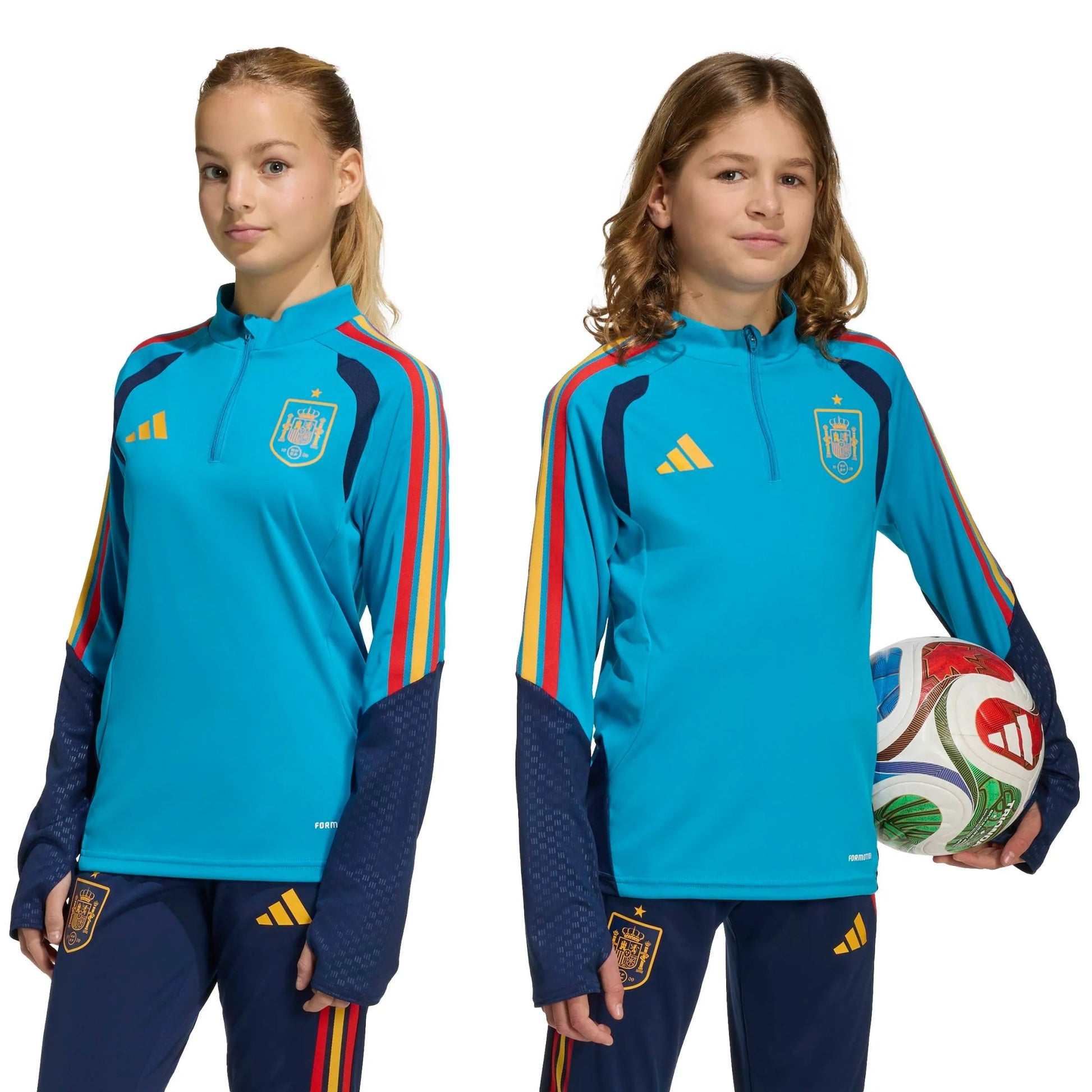 2026 Spain Youth Tiro Training Top Bold Aqua - Adidas