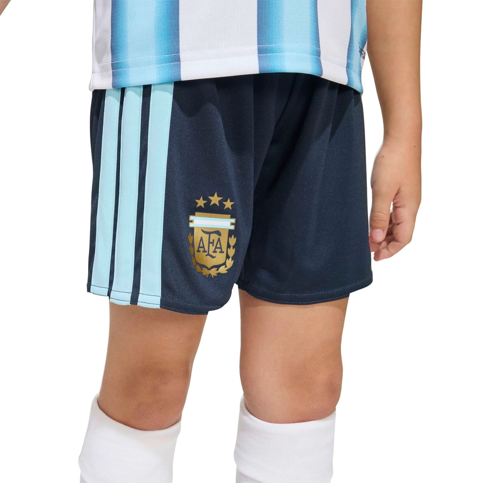 2026 Argentina Kid's Home Messi #10 Mini Kit White / Icey Blue / Light Blue - Adidas