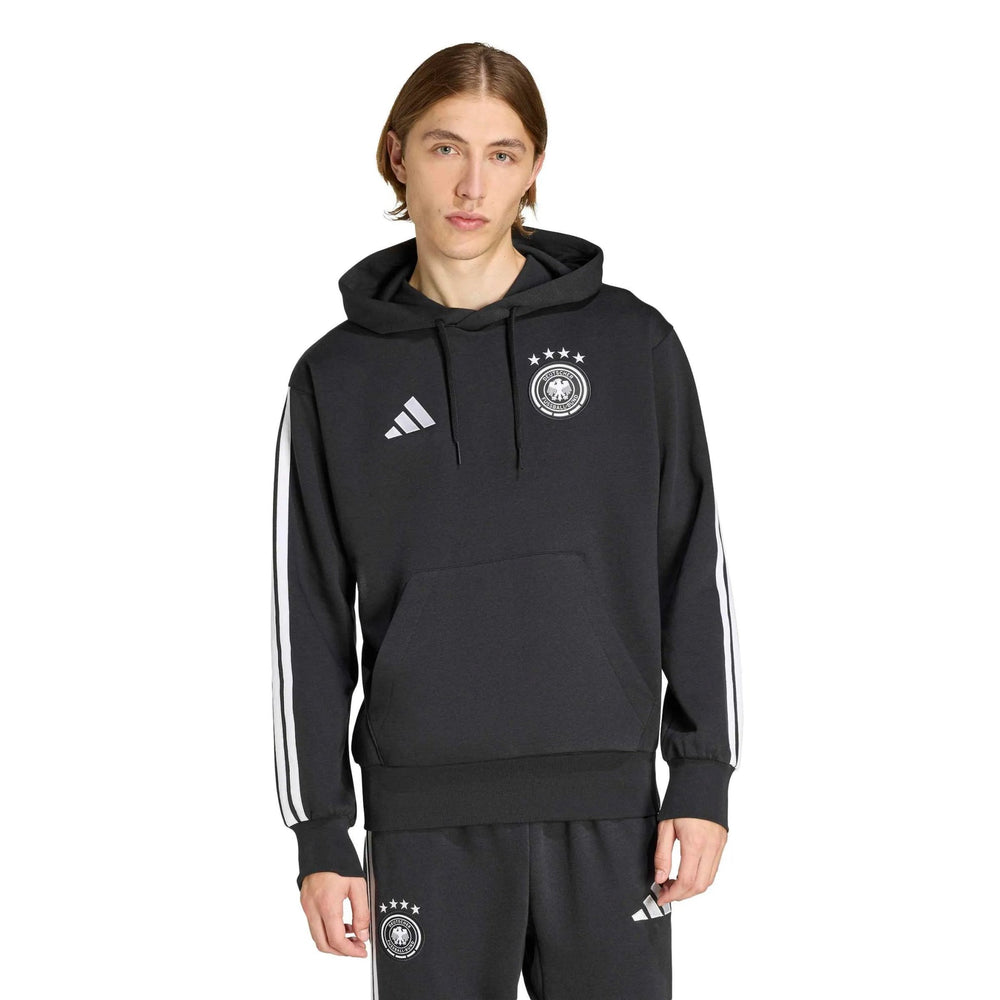 2026 Germany Men's DNA Fleece Hoodie Black - Adidas
