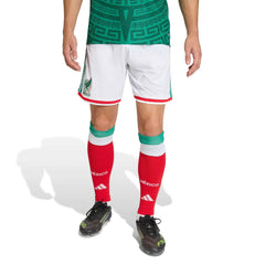 2026 Mexico Men's Authentic Home Shorts White - Adidas