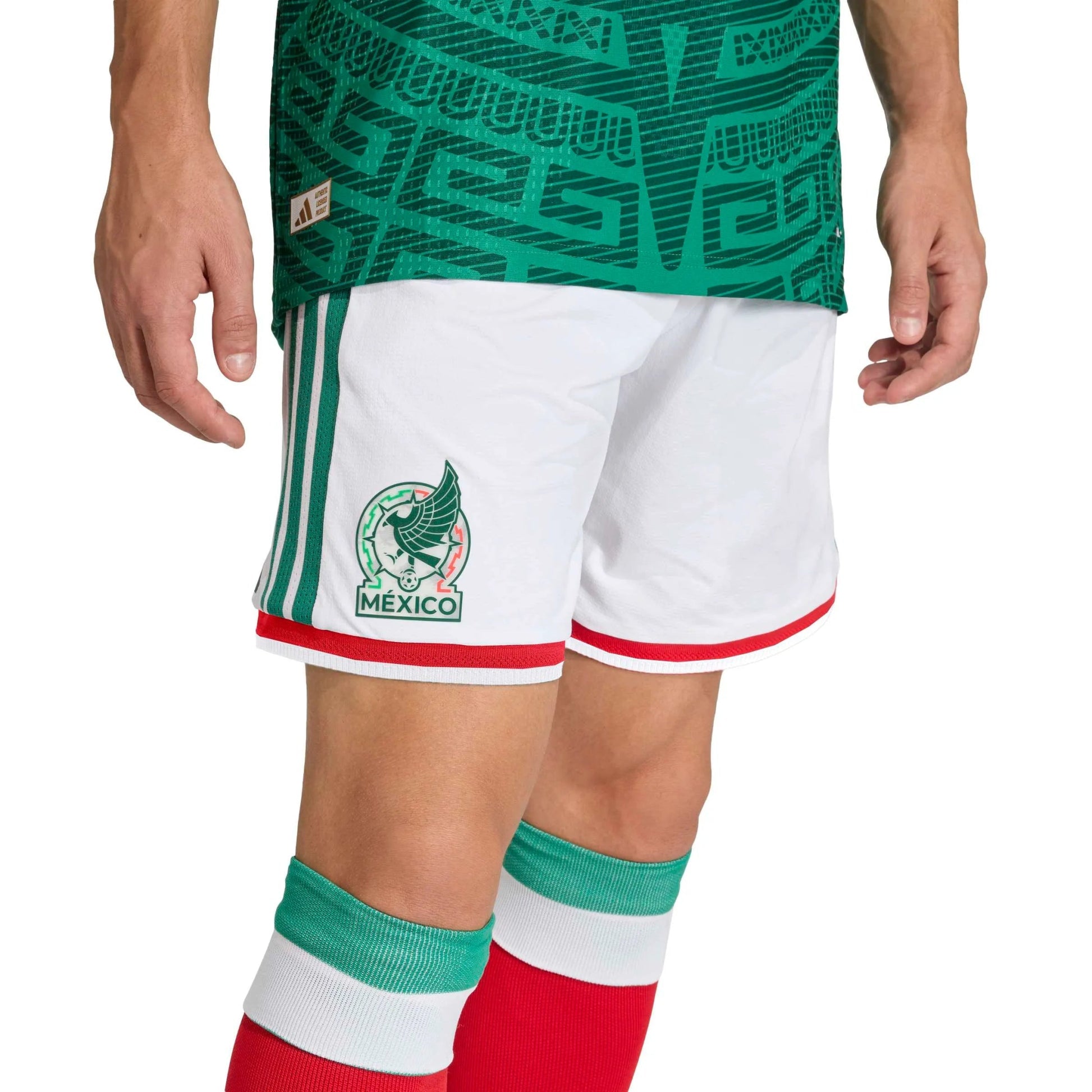 2026 Mexico Men's Authentic Home Shorts White - Adidas