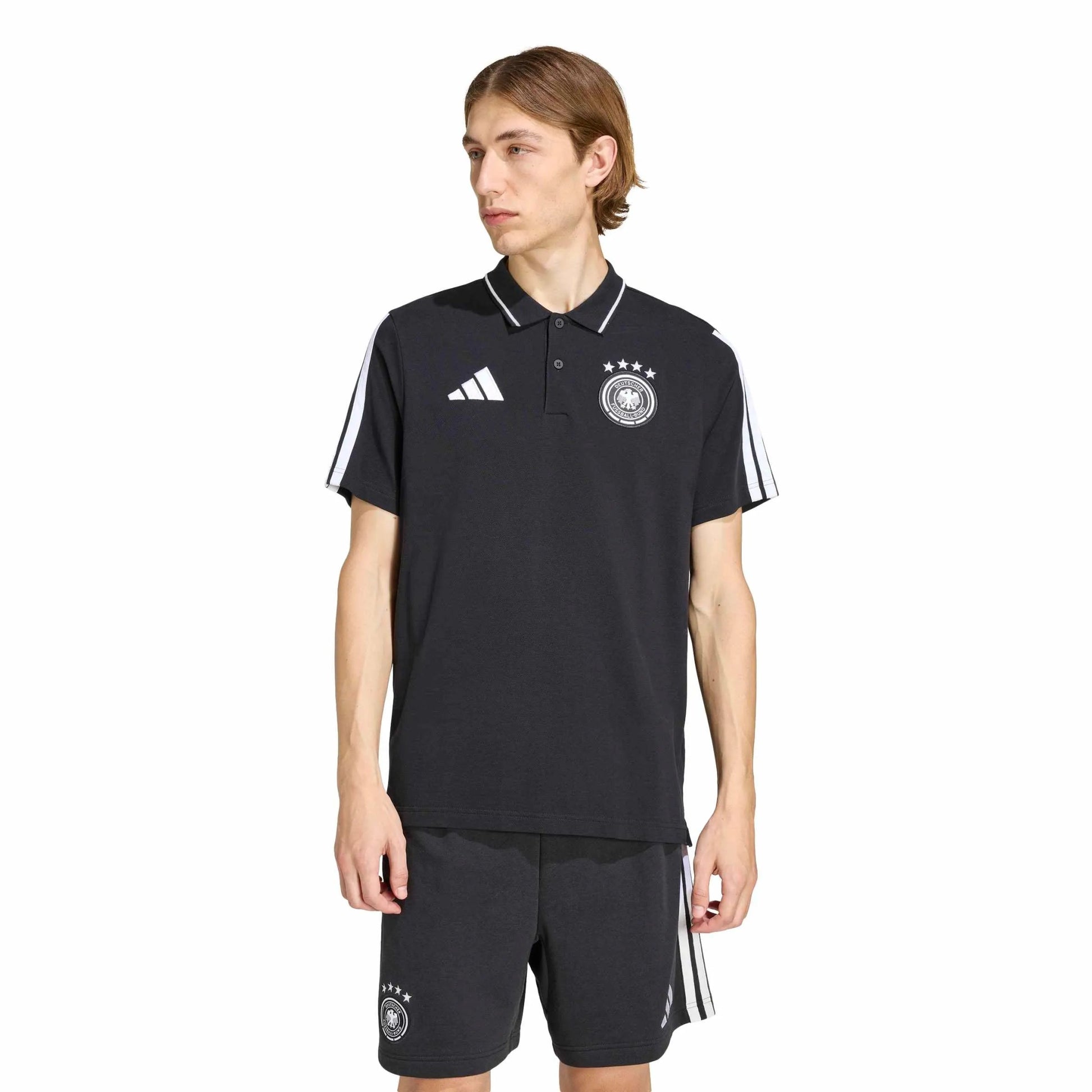 2026 Germany Men's DNA Polo Black - Adidas