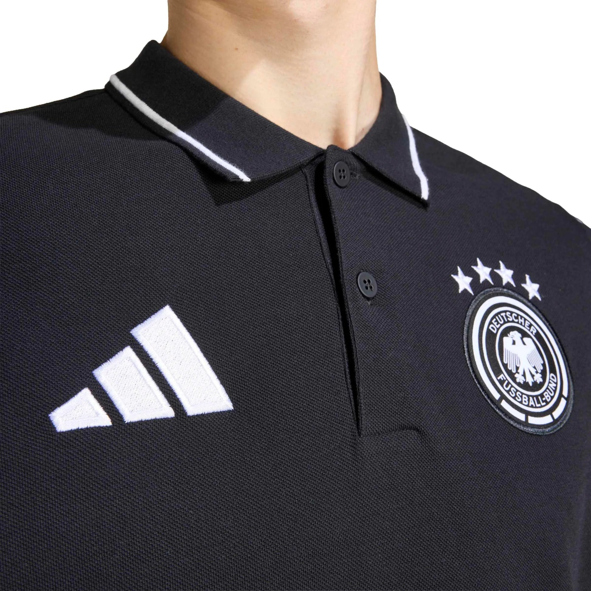 2026 Germany Men's DNA Polo Black - Adidas