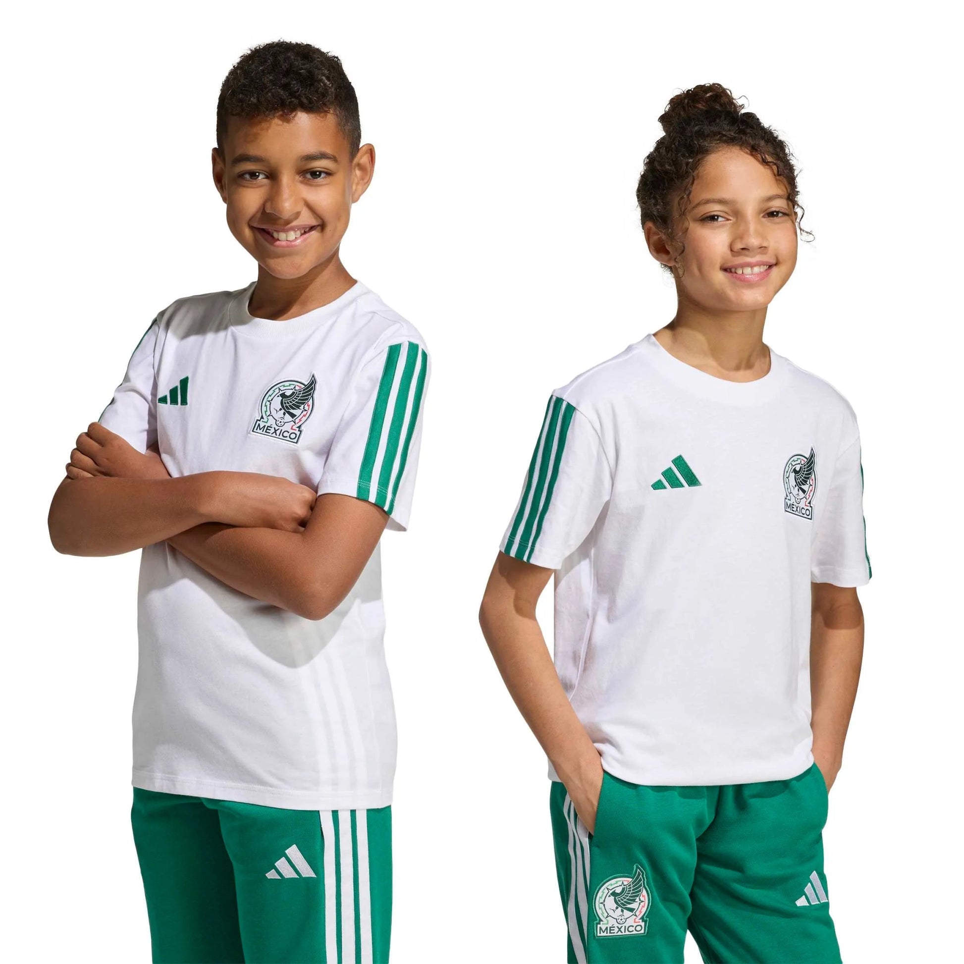 2026 Mexico Youth DNA Tee White - Adidas