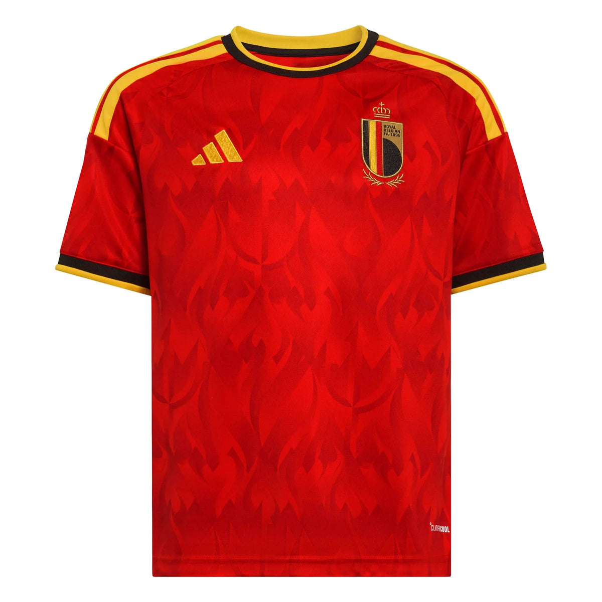 2026 Belgium Youth Stadium Home Soccer Jersey Red / Bold Gold - Adidas