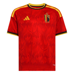 2026 Belgium Youth Stadium Home Soccer Jersey Red / Bold Gold - Adidas