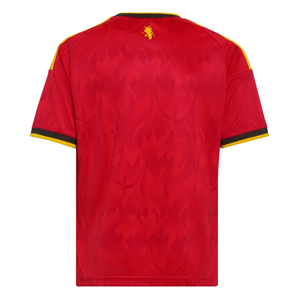 2026 Belgium Youth Stadium Home Soccer Jersey Red / Bold Gold - Adidas