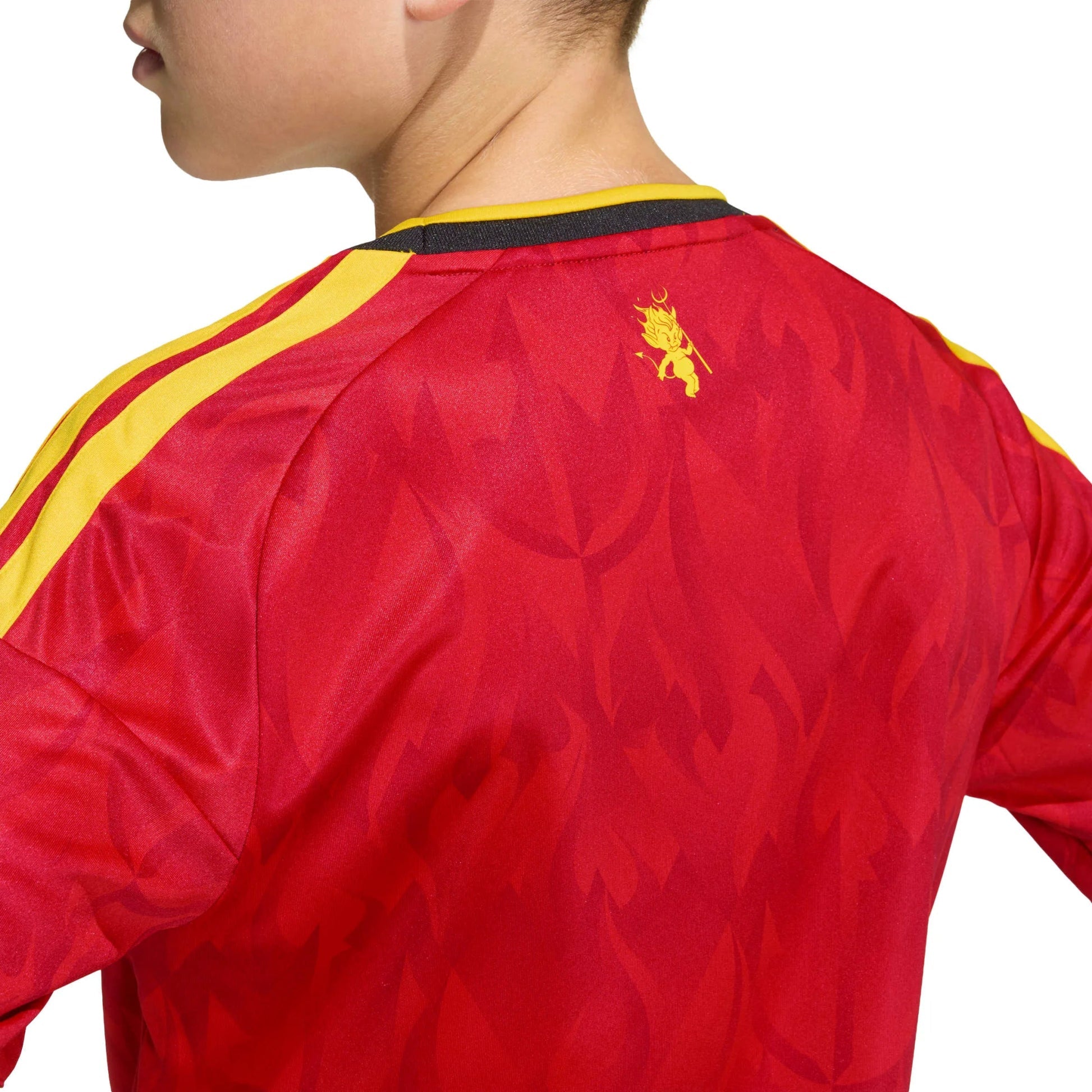 2026 Belgium Youth Stadium Home Soccer Jersey Red / Bold Gold - Adidas