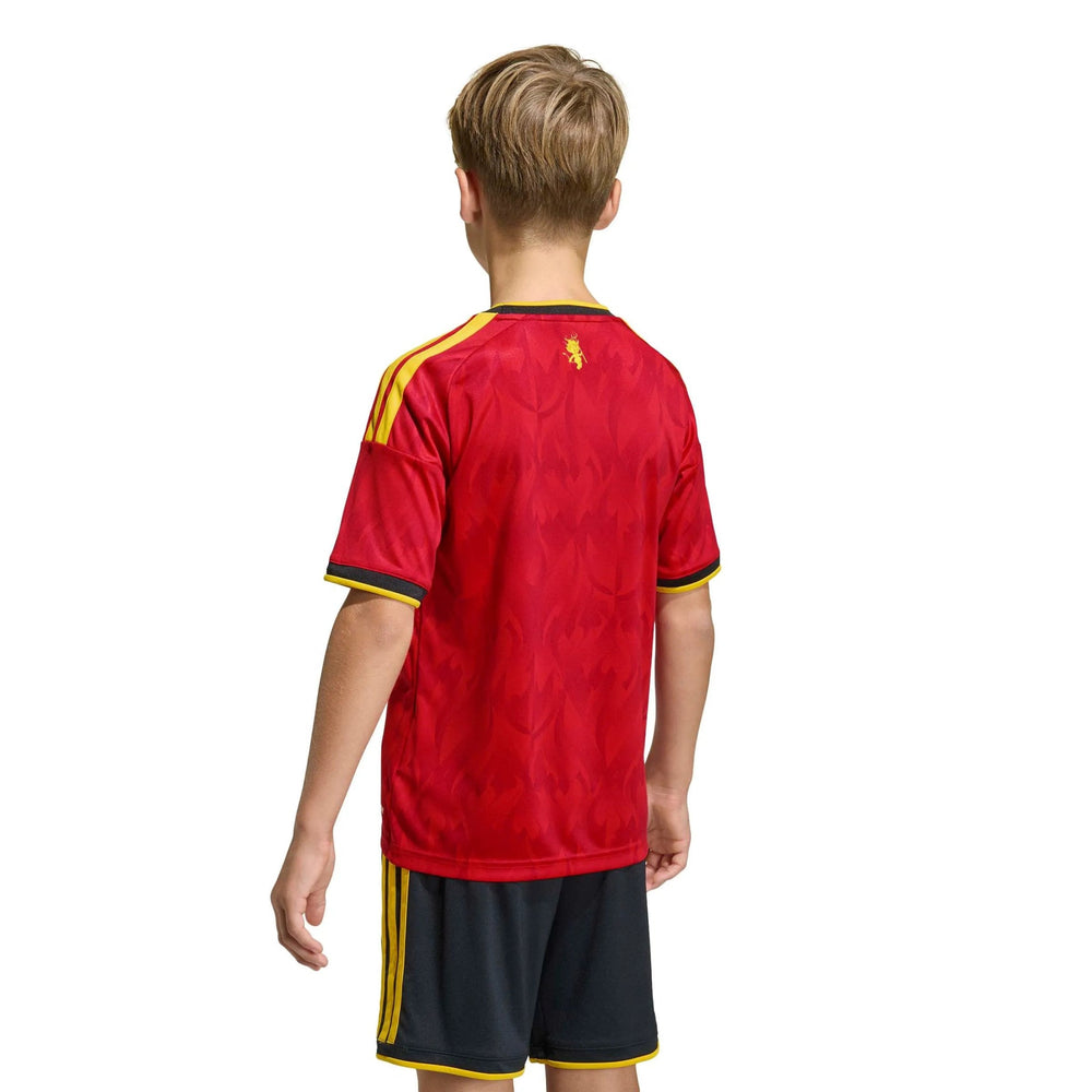 2026 Belgium Youth Stadium Home Soccer Jersey Red / Bold Gold - Adidas