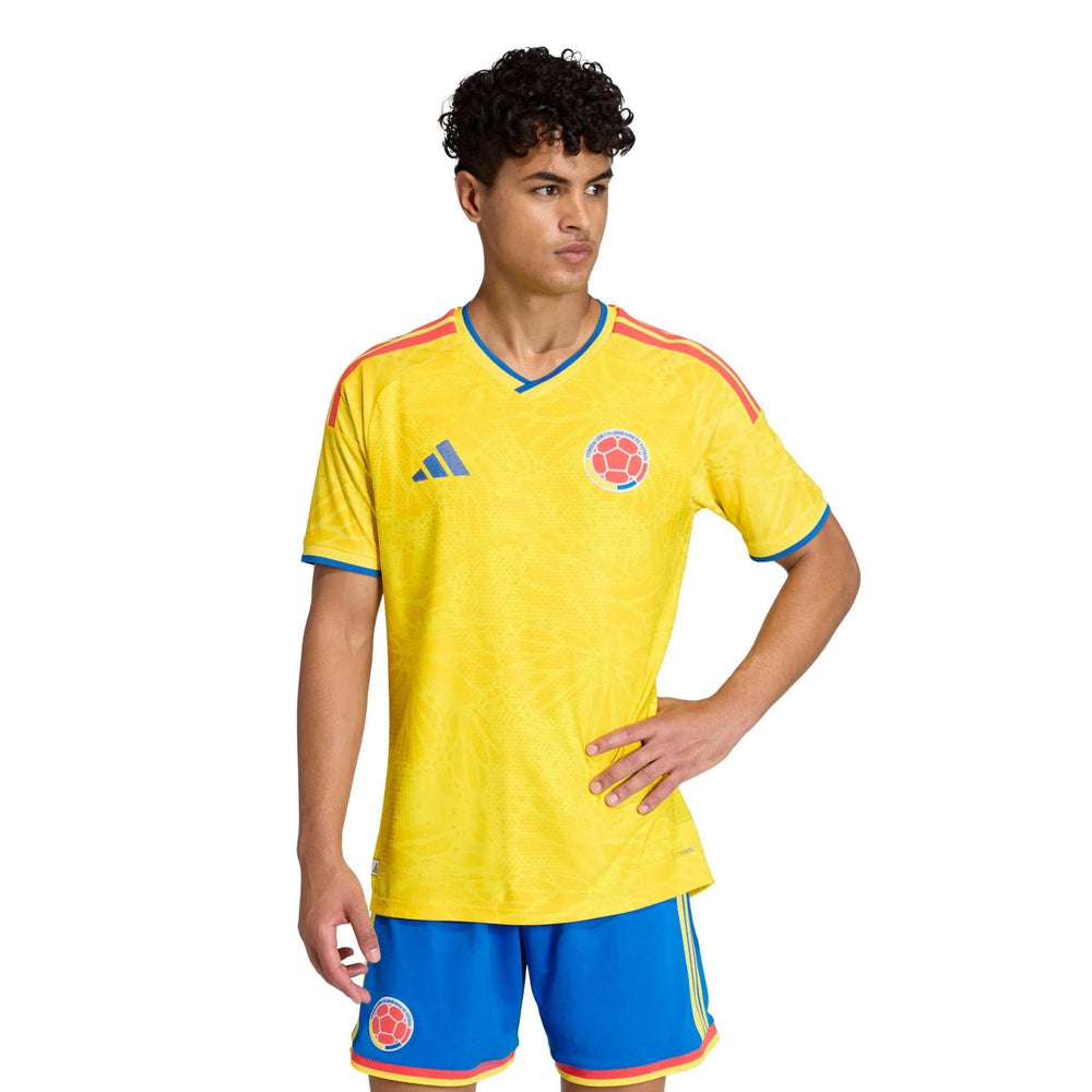 2026 Colombia Men's Authentic Home Soccer Jersey Impact Yellow - Adidas