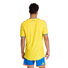 2026 Colombia Men's Authentic Home Soccer Jersey Impact Yellow - Adidas