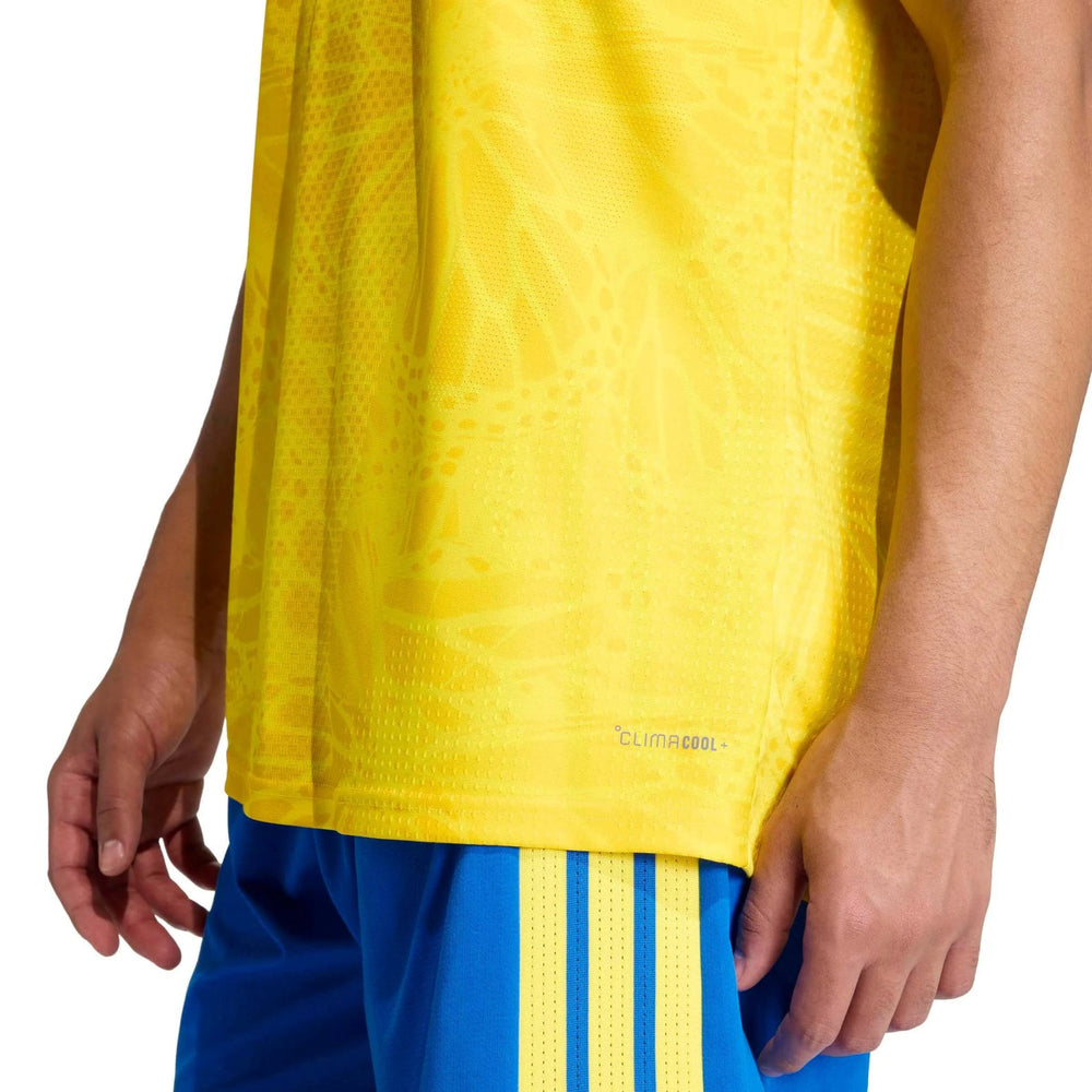 2026 Colombia Men's Authentic Home Soccer Jersey Impact Yellow - Adidas