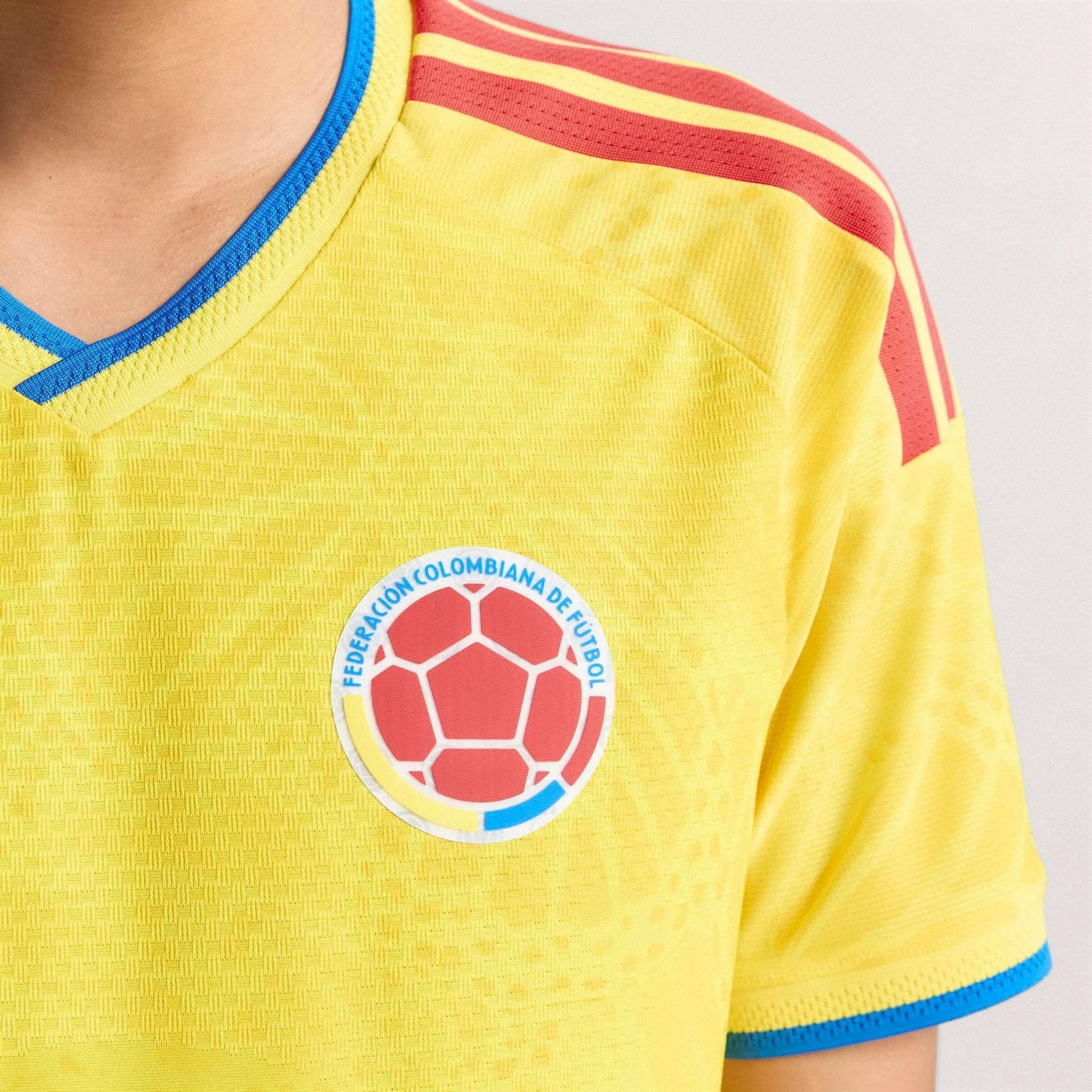 2026 Colombia Men's Authentic Home Soccer Jersey Impact Yellow - Adidas