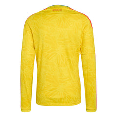 2026 Colombia Men's Stadium Home Long-Sleeve Soccer Jersey Impact Yellow - Adidas