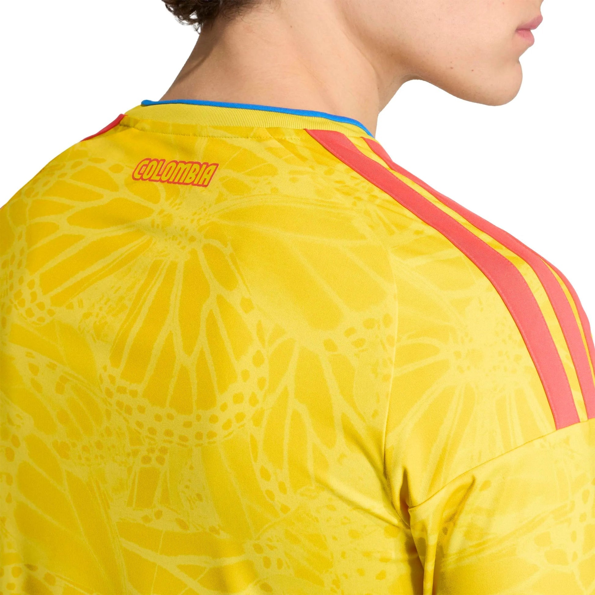2026 Colombia Men's Stadium Home Long-Sleeve Soccer Jersey Impact Yellow - Adidas
