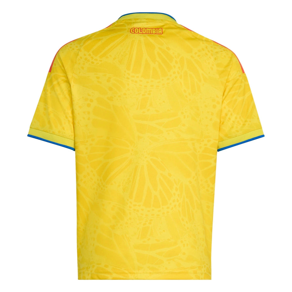 2026 Colombia Youth Stadium Home Soccer Jersey Impact Yellow - Adidas