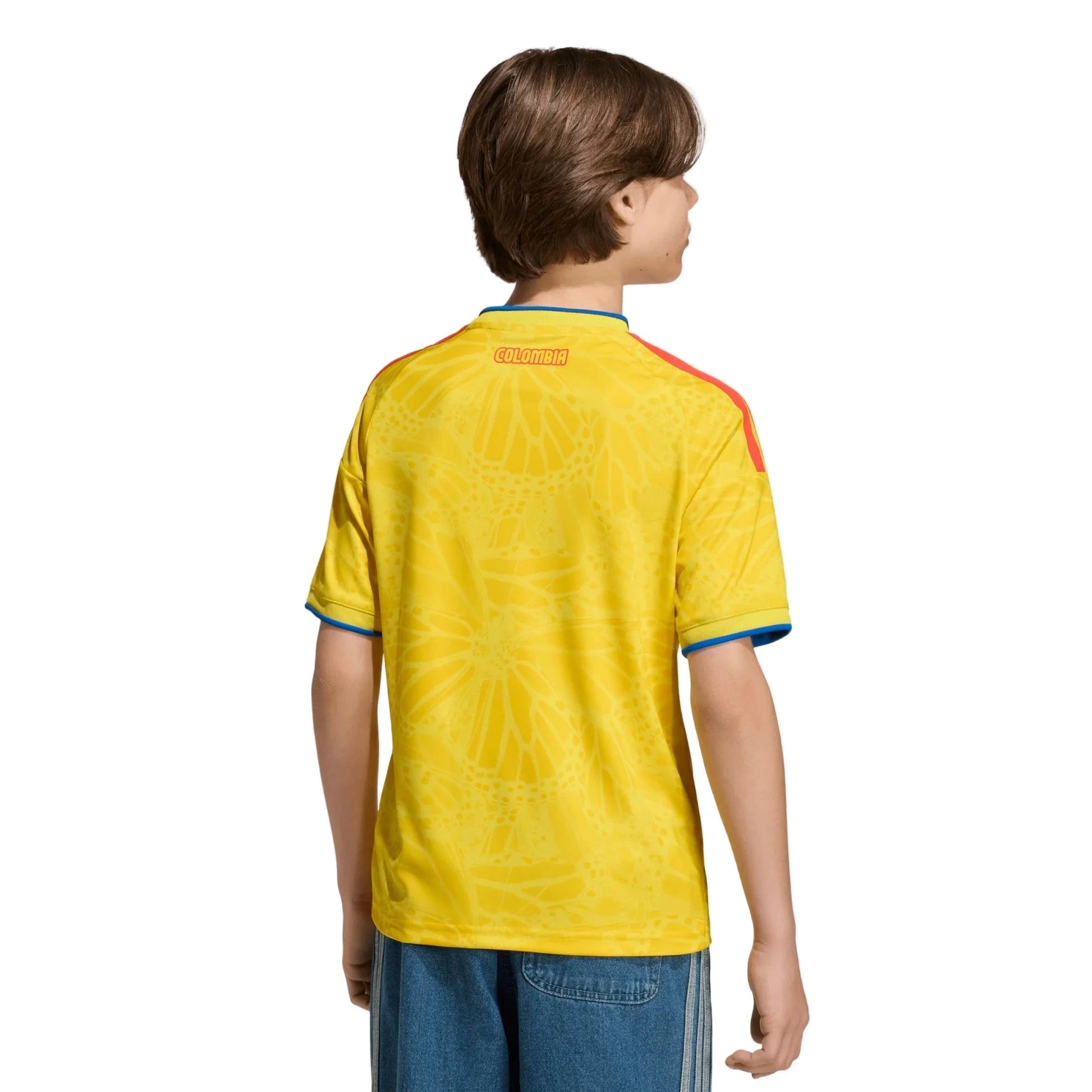 2026 Colombia Youth Stadium Home Soccer Jersey Impact Yellow - Adidas
