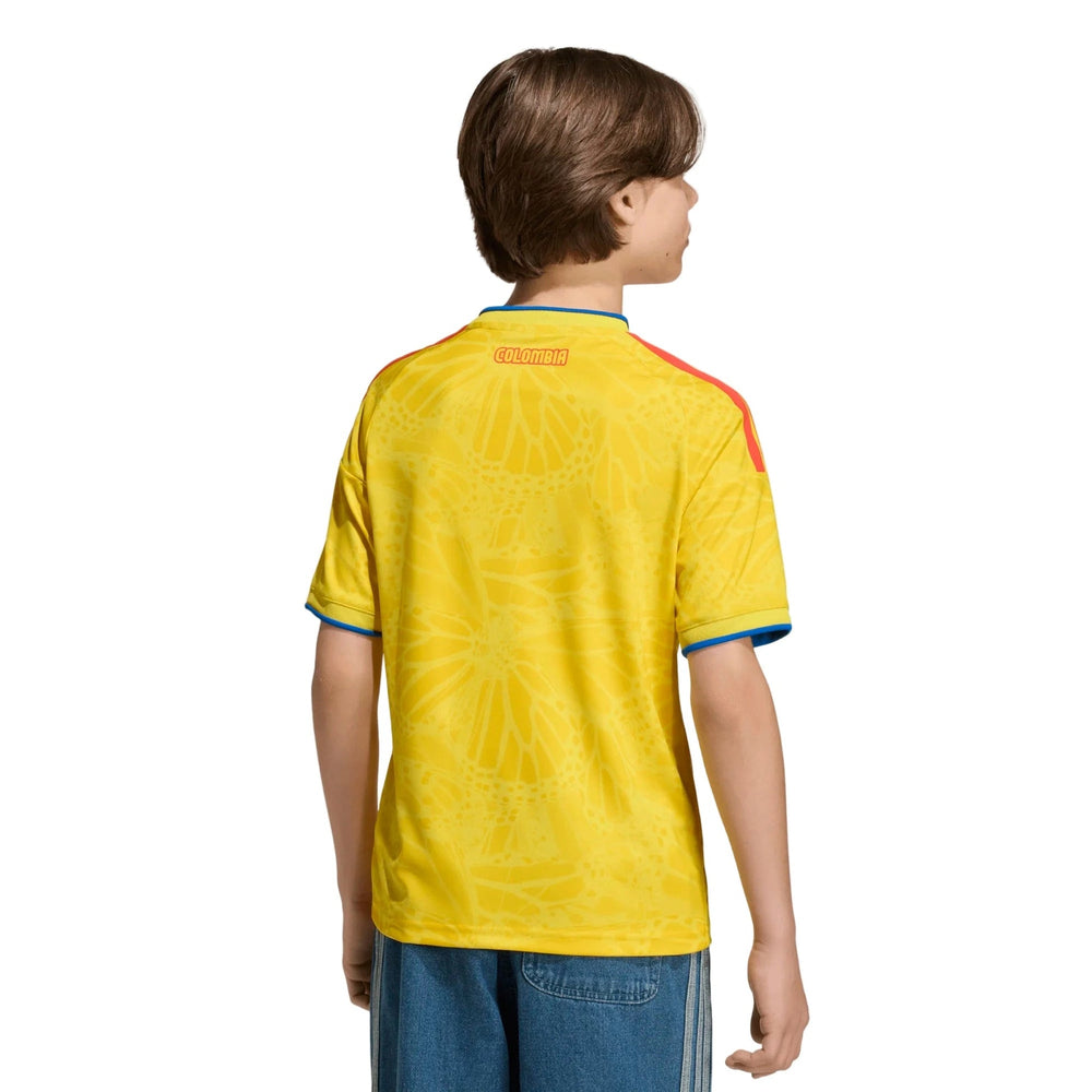 2026 Colombia Youth Stadium Home Soccer Jersey Impact Yellow - Adidas