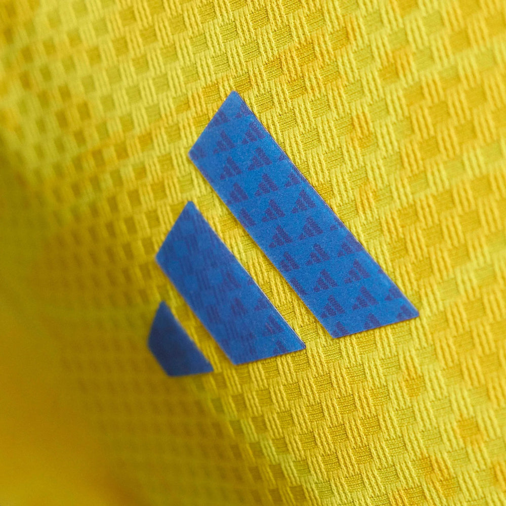 2026 Colombia Men's Authentic Home Long-Sleeve Soccer Jersey Impact Yellow - Adidas