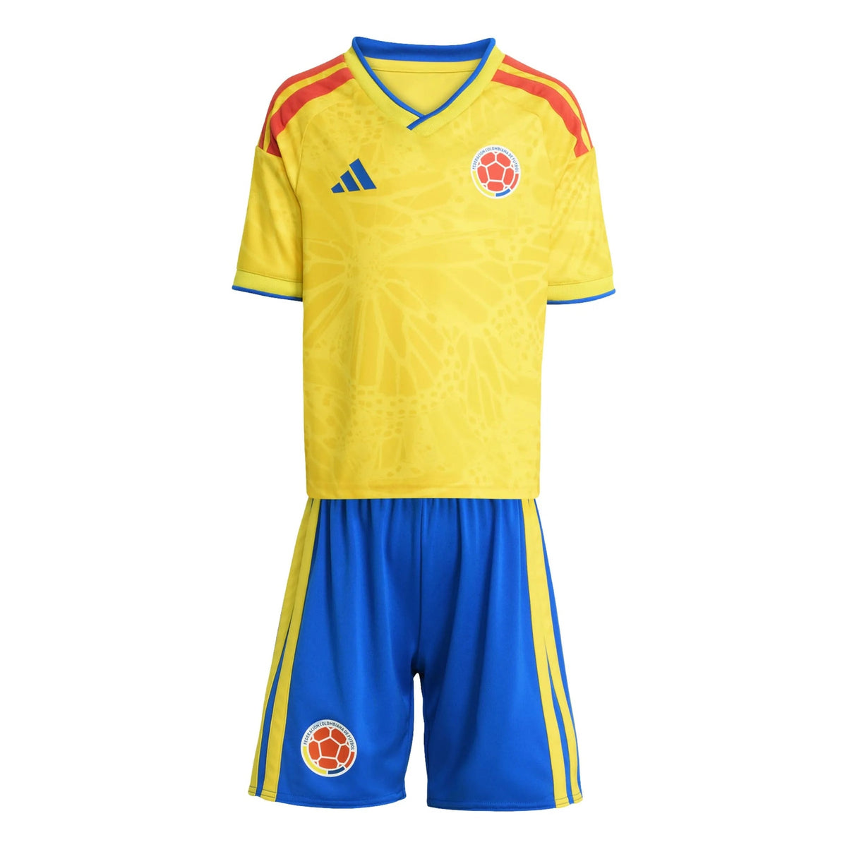 2026 Colombia Kid's Home Mini Kit Impact Yellow / Glory Blue - Adidas