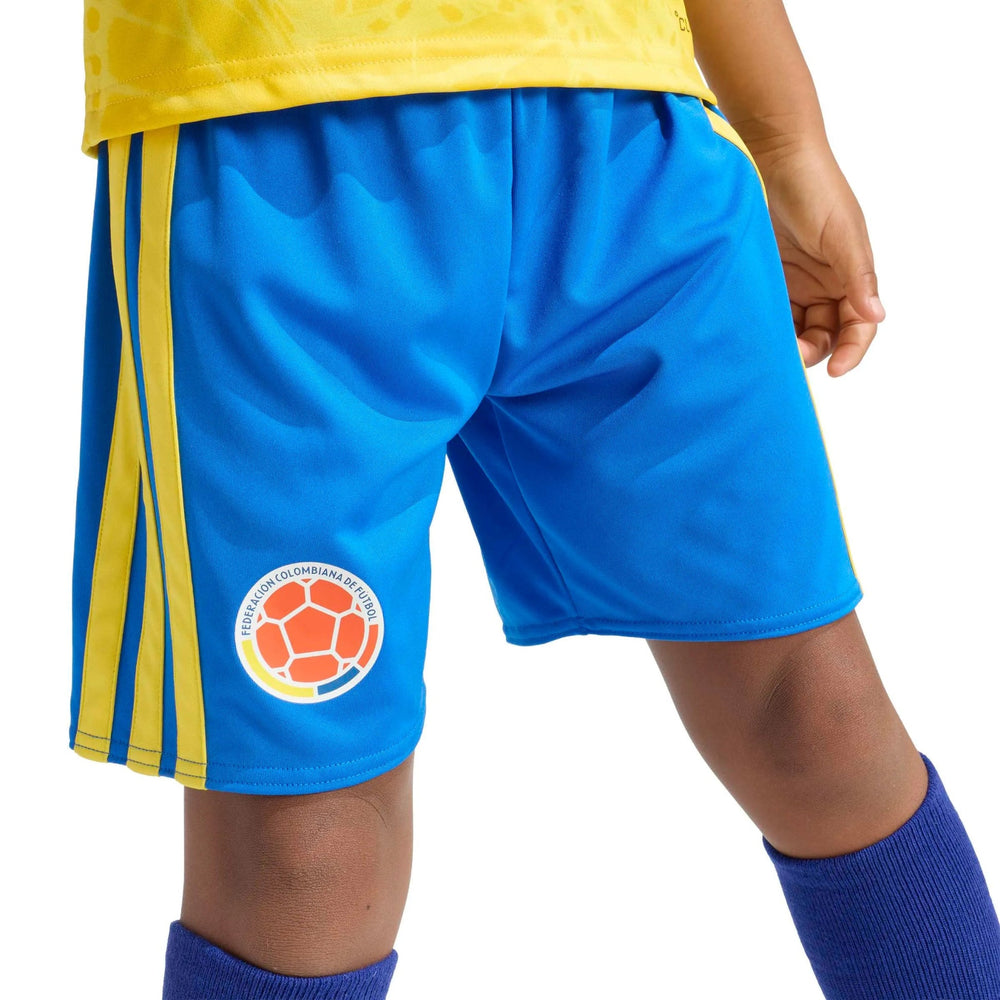 2026 Colombia Kid's Home Mini Kit Impact Yellow / Glory Blue - Adidas