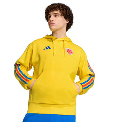 2026 Colombia Men's DNA Fleece Hoodie Impact Yellow - Adidas