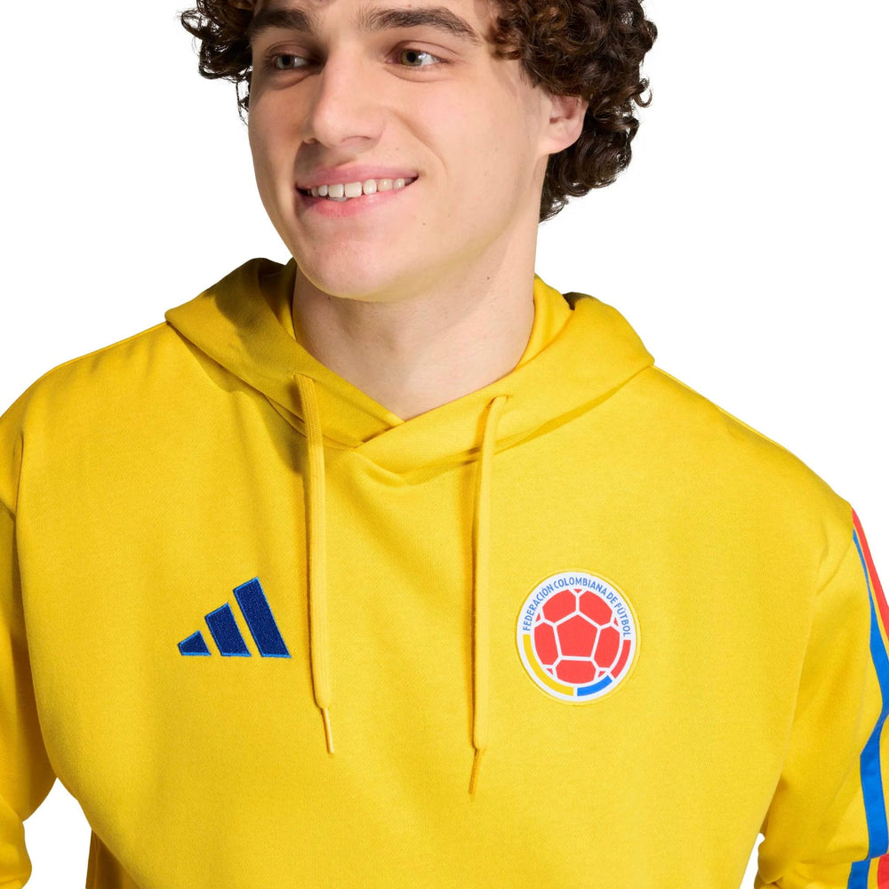 2026 Colombia Men's DNA Fleece Hoodie Impact Yellow - Adidas